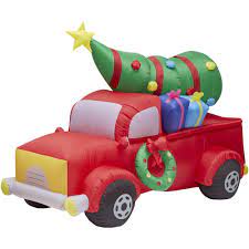 Decorative inflatable halloween decoration garden figures ghost witch pumpkins. Lakeside Inflatable Christmas Decoration Outdoor Light Up Yard Decor Red Truck Inflatable Christmas Decorations Outdoor Inflatable Christmas Decorations Christmas Red Truck