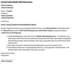 Contoh surat tunjuk sebab tidak hadir atas alasan pelaksanaan pkp / pkpb / pkpd, lewat hantar dokumen dan penjelasan kesalahan bagi salah laku kerja atau melanggar peraturan untuk diberikan kepada majikan anda akan dikemaskinikan untuk anda. Contoh Surat Tunjuk Sebab Tidak Hadir Kerja Sekolah Lewat