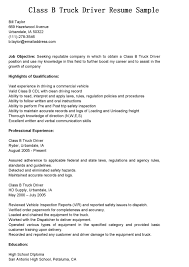commercial truck driver resume examples