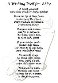 A Wishing Well Poem To Be Included In The Invitation To A Baby Shower Guests Are Enco Baby Shower Wishes Wishing Well Baby Shower Baby Shower Invitation Poems
