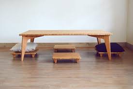 The same characteristics are also featured by the living room. Low Dining Table Set Bamboo Pillows Lifts For Floor Cushion Etsy