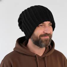 Dreadlock Beanie, Chunky Knitted Hat, Oversized Slouchy Beanie, Extra Large  Hat, Hats for Big Heads, Winter Thick Slouchy Knit Beanie Hat