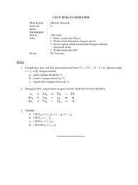 Tips uji penalaran numerik dan teknik terbaik. Soal Uts Metode Numerik Pdf