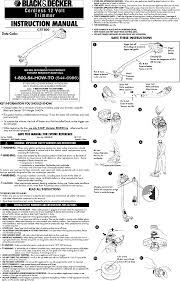 When using electric tools, the following basic safety precautions should always be taken to reduce the. Black Decker Cst800 Type 1 User Manual Hedge Trimmer Manuals And Guides L0806812
