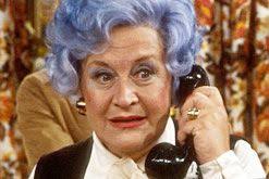 Mrs Slocombe In Blue Are You Being Served Blue Rinse Hair British Comedy