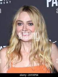 Dakota Fanning attending a special screening of American Pastoral held at  The Academy's Samuel Goldwyn Theatre in Los Angeles, California Stock Photo 