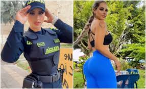 Video: Sexy policía colombiana enamora a miles de usuarios de TikTok