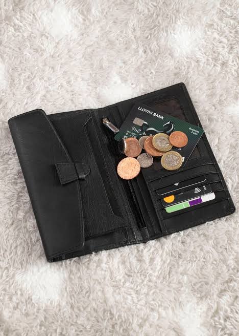 Wallet with coins
