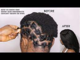 Braidless Crochet Braids On Twa Hair African Threading Method Youtube Twa Hairstyles Short Crochet Braids Short Crochet Braids Hairstyles