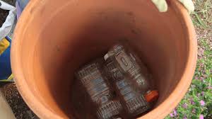*** i have made an updated video including links of where you can find tall trash cans to make these planters :) ***2020 video. Soil Saving Trick For Deep Pots Youtube