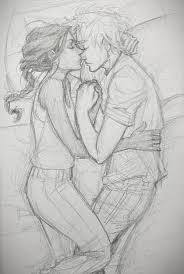 Together Forever Cool Pencil Drawings Couple Drawings Cute Couple Drawings