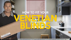 how to fit venetian blinds youtube