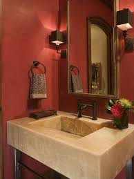 Pin By Tracey Brink On Kitchen Bath Laundry Home Is Peace Rustic Powder Room Bathroom Red Rustic Bathroom Designs