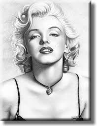 Marilyn Monroe et Collier Dessin Tableau Vintage sur Toile tendue  Décoration Murale Prêt à Suspendre : Amazon.ca: Maison