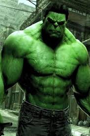 Kocak saat menjadi manusia normal, tapi berubah garang saat sudah marah. Gambar Hulk 3d