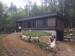 Micro Habitation 16x37k Telle Que Construite Au Lac Marier A Sainte Marguerite De Lac Masson Our 16x37k Model Architecture House Modular Building Architecture