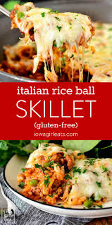 Italian Rice Ball Skillet 20 Minute Gluten Free Recipe Recipe Gluten Free Recipes For Dinner Italian Rice Gluten Free Dinner