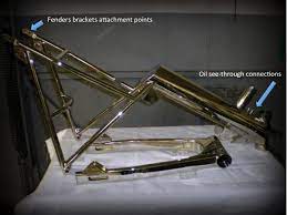 The Original Egli Frame And Its Swinging Arm Just After Being Nickel Plated Note The 2 Main Details That A Vintage Racing Motorcycle Brands Racing Motorcycles