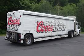 Coors Light Mickey Truck Bodies Side Loader Beverage Truck Equipped With Two 2 Hts Systems Patented Hts 30d Direct Mount Hand T Coors Truck Transport Trucks