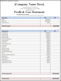 Profit And Loss Template Strong Illustration Templates Statement Desktop Pinterest