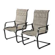 It makes so beautiful color combination inspired from this image. Patio Festival Padded Spring Sling Outdoor Dining Chair 2 Pack Pf19108 G The Home Depot In 2021 Outdoor Dining Chairs Patio Chairs Outdoor Dining
