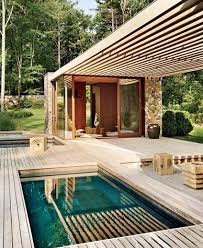 30 Gorgeous Mini Pool Garden Designs For Tiny House Pool Houses Pool House Designs Modern Pools