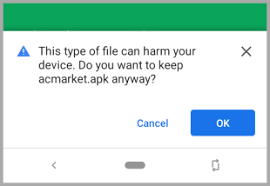 · locate the apk file and open it · if your device security setting has restrictions to install apps . Descargar Ac Market Acmarket Apk