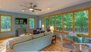 Make sure to check that the style name or number of your fan is listed as an acceptable. Hardwood Floors Ceiling Fan And Recessed Lights Are Great Accents To This Sunroom