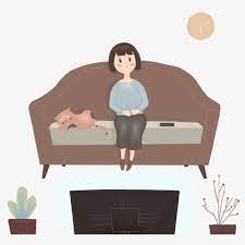 Hand Drawn Watching Tv Character Material Element Pattern Watching Tv Clipart Hand Painted Watch Tv Png Transparent Clipart Image And Psd File For Free Downl How To Draw Hands Clip Art