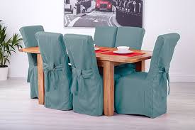 40% off christmas table cloth chair cover 3d print table cover chair seat protector slipcover for party banquet hotels kitchen home office furniture decorations 0. Set Of 8 Duckegg Fabric Dining Chair Covers For Scroll Top High Back Leather Ebay