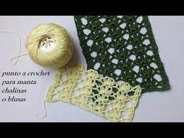 Puntos tejidos a crochet para mantas/cobija de bebé (tutorial)muestra #14 se aplicó puntos abanicos y puntos puff o garbanzo de 2 lazadas.éste tejido va. Punto A Crochet Para Manta Chalina O Blusas Youtube