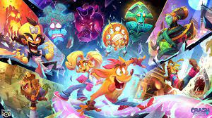key art crash bandicoot 4 it s about time art gallery in 2021 crash bandicoot crash bandicoot characters art