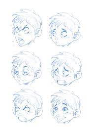How to draw a cartoon face. How To Draw A Cartoon Face Facial Expressions