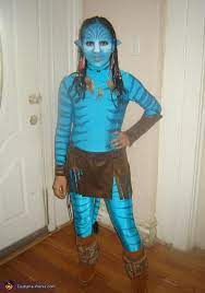 Diy avatar costume for cheap. Homemade Avatar Neytiri Costume