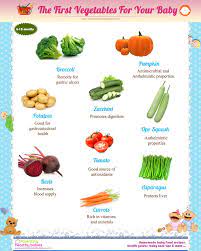 The First Vegetables For Your Baby Vegetables For Babies Baby Food Recipes Healthy Babies