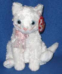 Ty Fancy The White Cat Beanie Baby Mint With Mint Tags 8421400034 Ebay