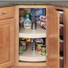 Whether you're looking to buy wine & bar cabinets online or get inspiration for your home, you'll find just what you're looking for on houzz. Rev A Shelf Traditional Full Circle Independently Rotating 2 Shelf Polymer Lazy Susans For Diagonal Kitchen Corner Cabinet Kitchensource Com
