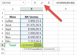 If a part of the formula is in parentheses, that part will be calculated first. La Fonction Somme Formation Excel