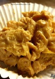 No Bake Peanut Butter Cornflake Clusters Recipe Easy Peanut Butter Peanut Butter Cornflake Cookies Dessert Recipes Easy