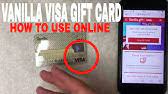 Pay with it as often as you'd like until the balance reaches zero. How To Use Visa Gift Cards Online Youtube