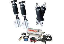 The air suspensions let you adjust the firmness depending on the way you plan on using. Ridetech Mustang Level 2 Air Suspension System 2005 2014