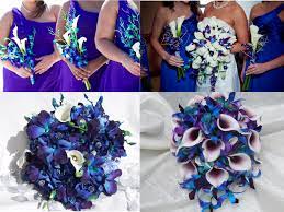 This beautiful bridal bouquet is made with hand painted galaxy orchids, turquoise hydrangeas and real touch faux calla. Galaxy Orchid Bouquet Ideas Blue Wedding Orchid Wedding Blue Orchid Flower Wedding Flowers