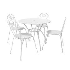 Perfect for eating outdoors, whether relaxing in the sun or for bbqs, choose from our huge collection of garden tables for your patio. Vernon Metal 4 Seater Dining Set With Standard Chairs Diy At B Q