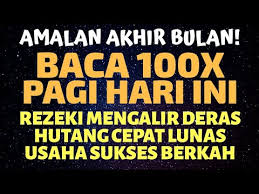 Istiqomah melaksanakan salat dhuha 12 rakaat setiap hari diyakini dapat mendatangkan rezeki berlimpah. Baca 100x Pagi Ini Doa Dzikir Zikir Penarik Rezeki Dari Segala Penjuru Agar Lancar Melimpah Ruah Youtube