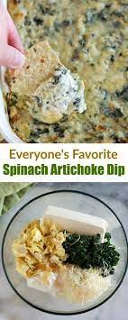 Spinach Artichoke Dip Recipe Favorite Party Appetizers Easy Appetizer Recipes Cheesy Spinach Artichoke Dip