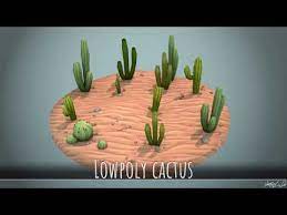 That is my very first tutorial!! 3d Handpainted Lowpoly Cactus Youtube