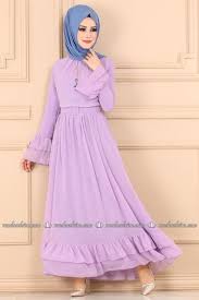 Modaselvim Elbise Firfirli Elbise 2062ab368 Lila Dresses Dresses With Sleeves Long Sleeve Dress