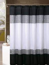 Tips Choose The Right Shower Curtain For Your Small Bathroom And 100 Ideas Black Shower Curtains Gray Shower Curtains Black And White Shower Curtain