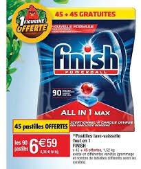 Offre Pastilles Lave Vaisselle Finish Tout En 1 Chez Cora