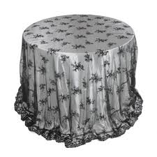 lace round tablecloths wedding black